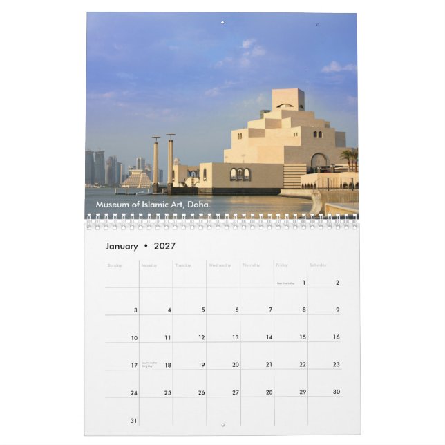 Calendario de Qatar (Jan 2027)