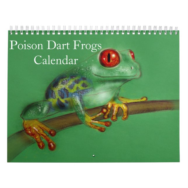 Calendario de ranas dardas venenosas 2025 (Tapa)