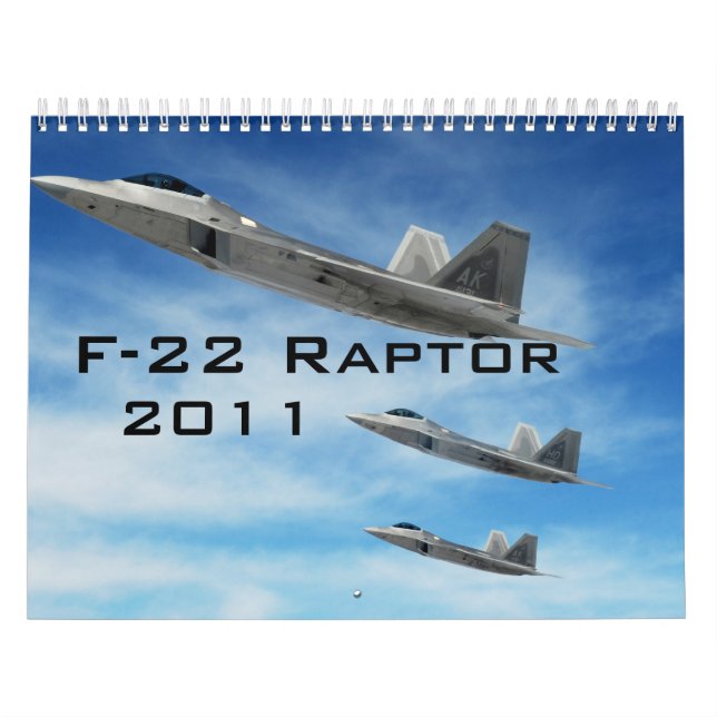 Calendario de Raptor F-22 (Tapa)