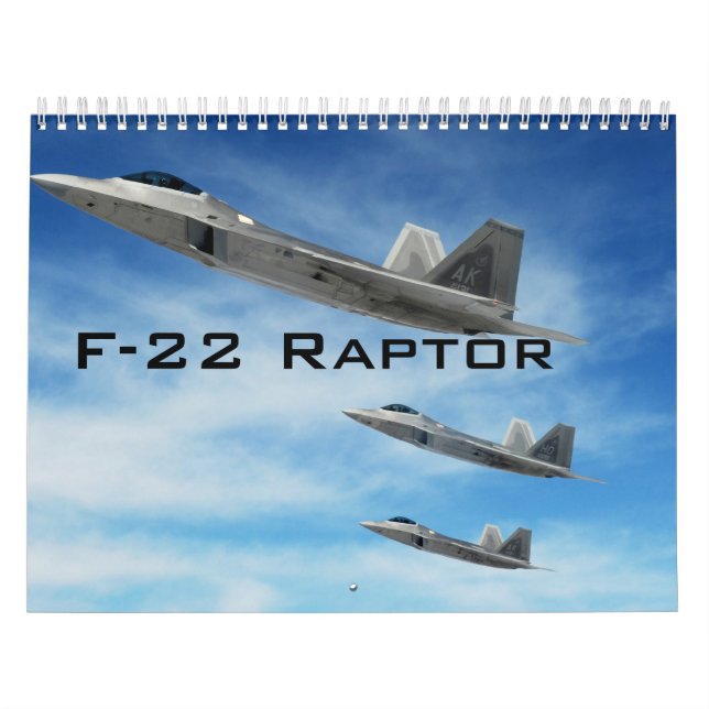 Calendario de Raptor F-22 (Tapa)