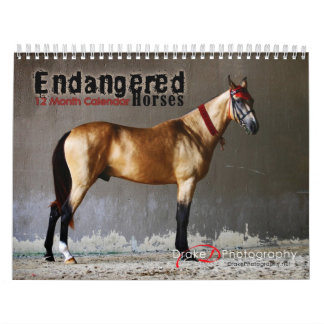 Calendario de razas de caballos en peligro