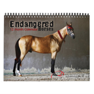 Calendario de razas de caballos en peligro de exti