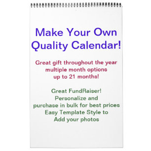 Calendario de recaudación de fondos DIY Calendari