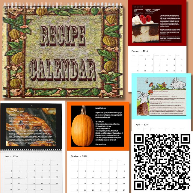 Calendario de recetas 20XX (Home Cooking Recipe Lover Kitchen 20XX Calendar)