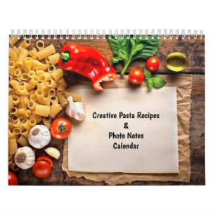 Calendario de Recetas Creativas de Pasta y Notas F