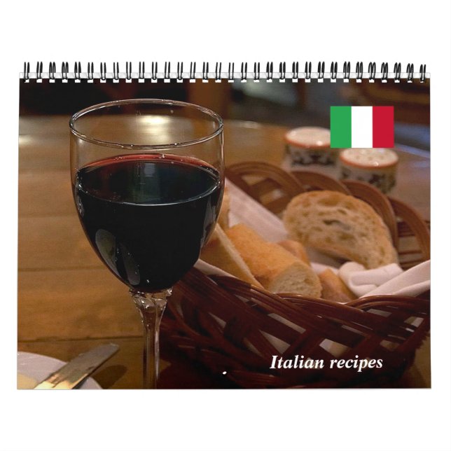 Calendario de recetas de Italia (Tapa)