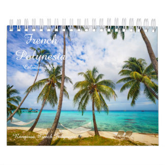 Calendario de recuerdo de la Polinesia Francesa 20
