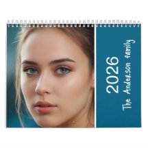 Calendario de regalo de la familia de fotos