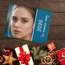 Calendario de regalo de la familia de fotos