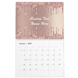 Calendario de regalo de texto para Personalizado d