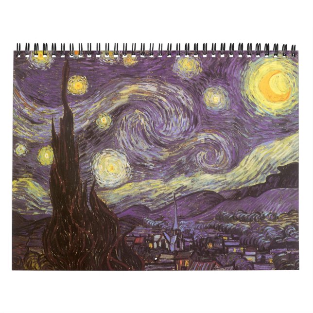 Calendario de regreso a la escuela de Van Gogh de  (Tapa)