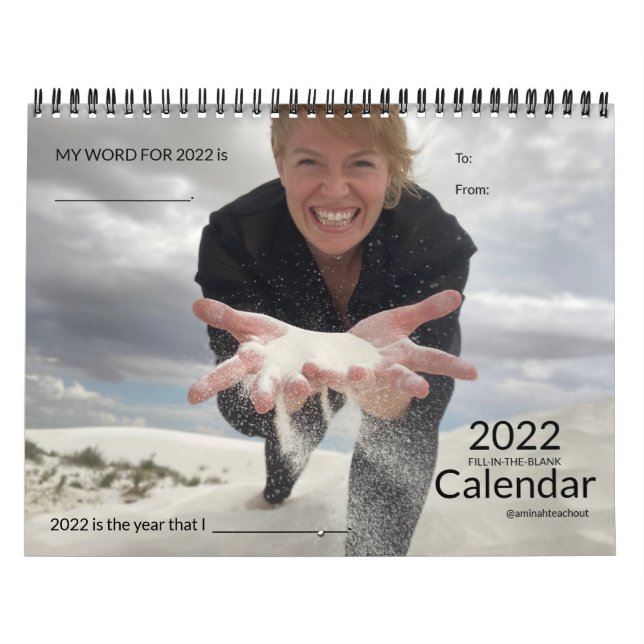 Calendario de relleno en blanco de 2022 (Tapa)