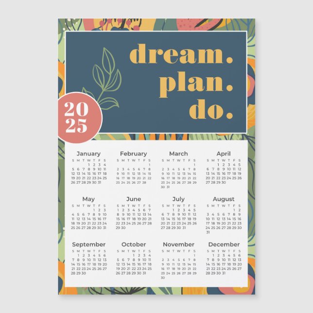 Calendario de resumen floral del plan de sueño de  (Anverso)