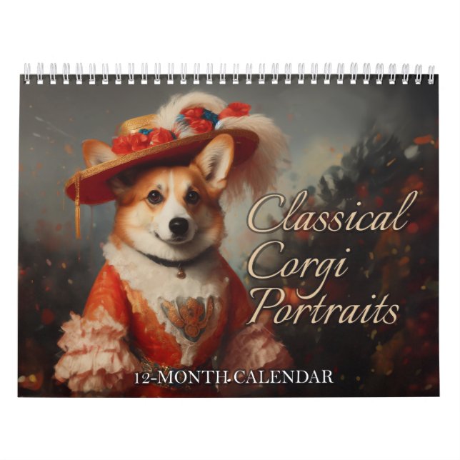 Calendario de Retratos Clásicos de Corgi (Tapa)