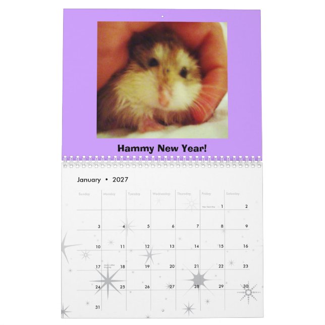 Calendario de Roborovski 2011 (Jan 2027)