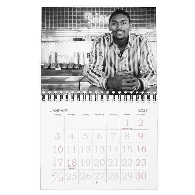 Calendario de Ron Artest 2010 (Jan 2027)