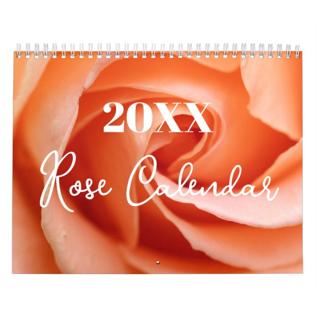 Calendario de rosa personalizado (Tapa)