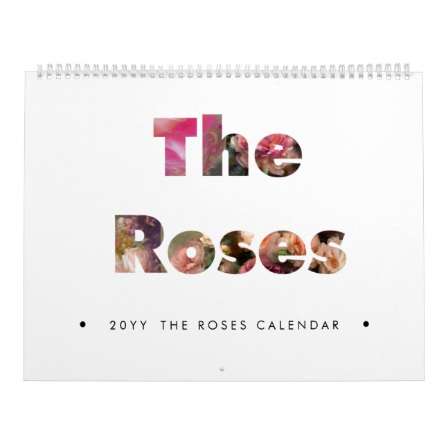 Calendario de Rosas Personaliza el Año  (Tapa)