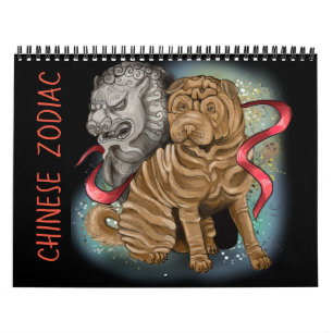 Calendario de Rótulo de animales de origen zoológi