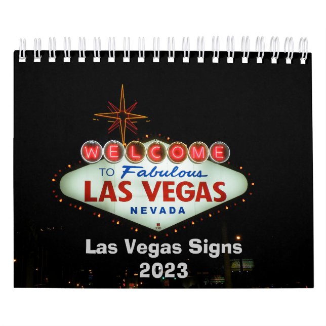 Calendario de Rótulos neones de Las Vegas (Tapa)