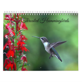Calendario de Ruby Throated Hummingbird 2025
