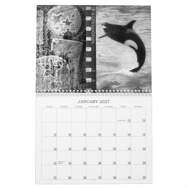Calendario de San Diego (Jan 2027)