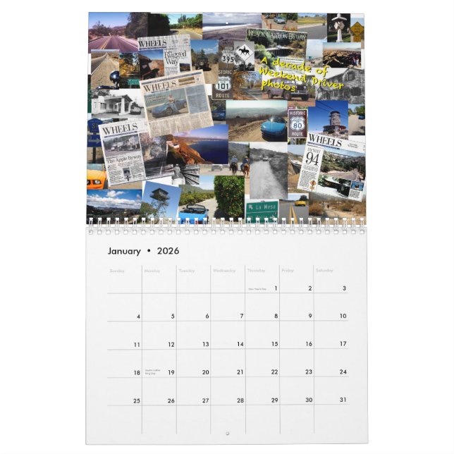 Calendario de San Diego 2011 del conductor del fin (Jan 2026)