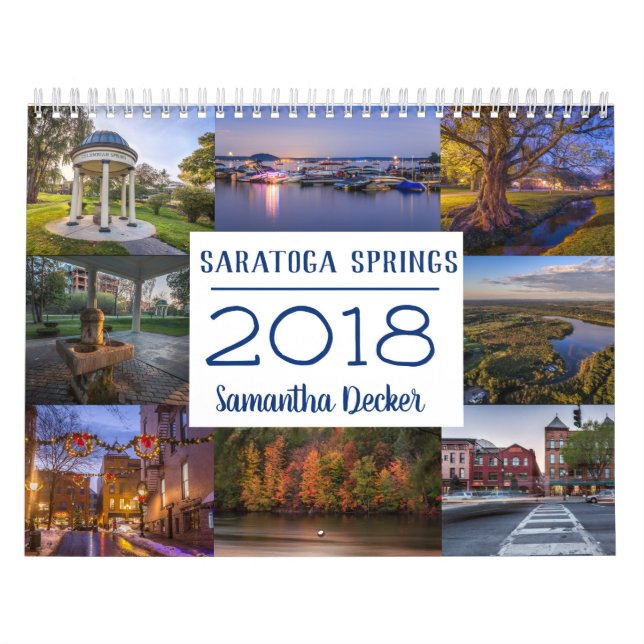 Calendario de Saratoga Springs 2018 (Tapa)