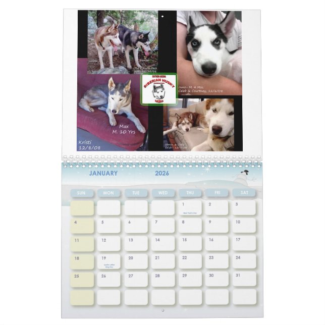 Calendario de SASHA 2009 (Jan 2026)