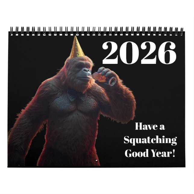 Calendario de Sasquatch Bigfoot (Tapa)