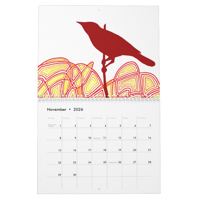 Calendario de Scribbleprints (Versión Secular) (Nov 2026)