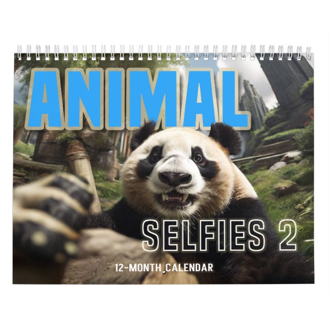Calendario de selfies de animales 2 (Tapa)