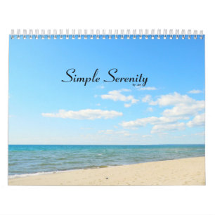Calendario de serenidad simple