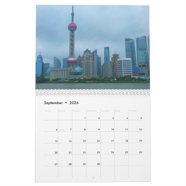 Calendario de Shangai China 2016 (Sep 2026)