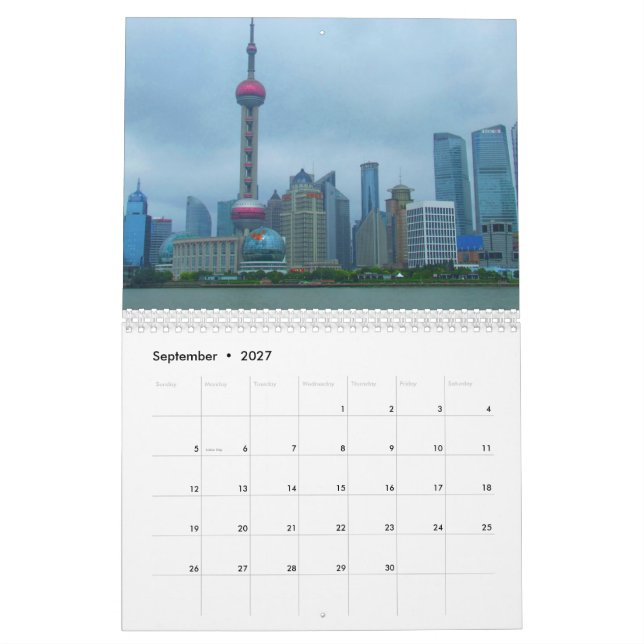 Calendario de Shangai China 2016 (Sep 2027)