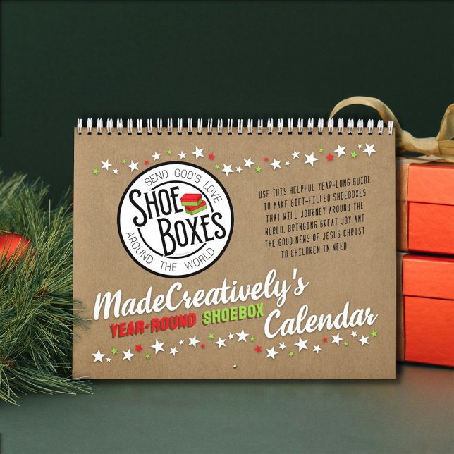 Calendario de Shoebox de año (This helpful guide will inspire you to make and collect items for shoeboxes all year long!)