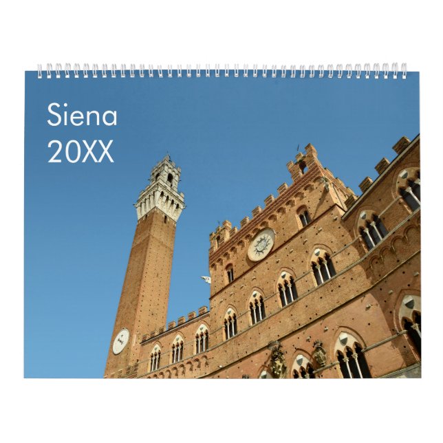 Calendario de Siena (Italia) de 12 meses (Tapa)