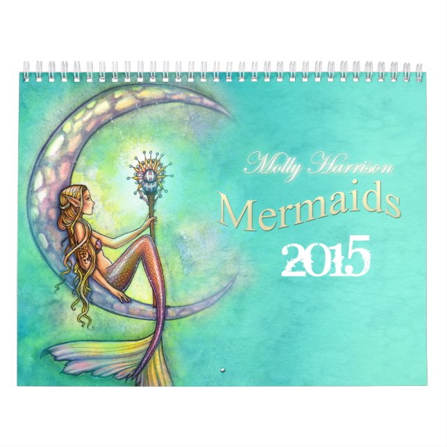 Calendario de sirenas 2015 de Molly Harrison (Tapa)