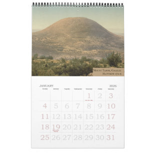 Calendario de Sitios Sagrados Cristianos en Tierra