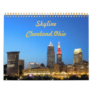 Calendario de Skyline de Cleveland Ohio