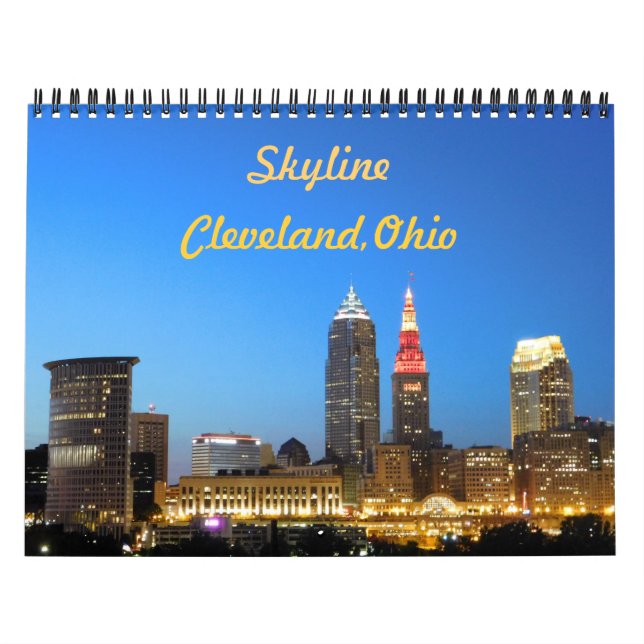Calendario de Skyline de Cleveland Ohio (Tapa)