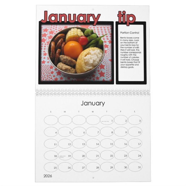 Calendario de Sonoma Bento 2011 (Jan 2026)