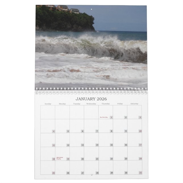 Calendario de St Lucia (Jan 2026)