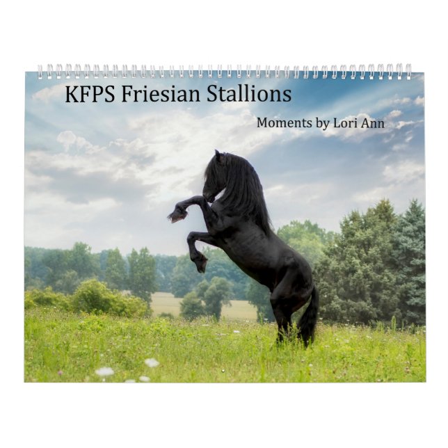 Calendario de Stallion Friesiano de KFPS (Tapa)
