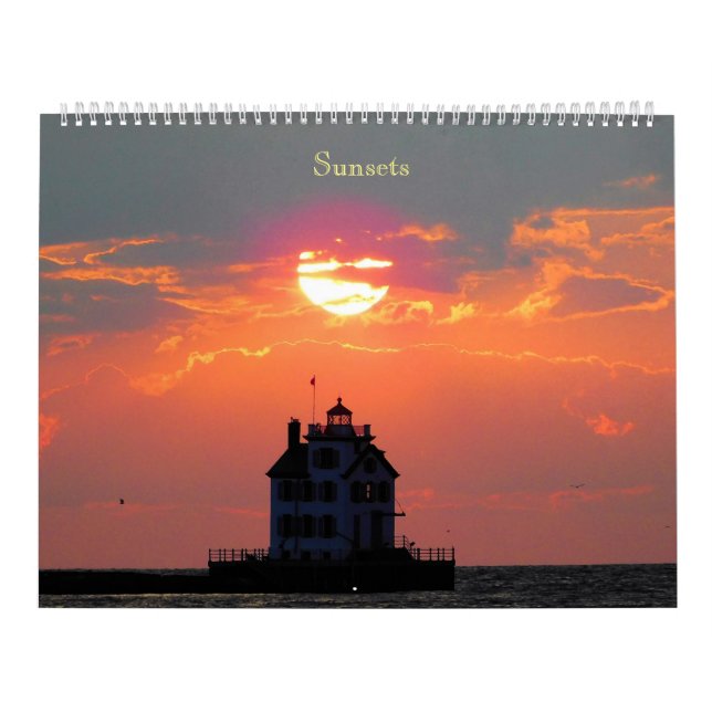 Calendario de Sunsets de Lago (Tapa)