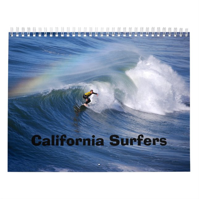 Calendario de surfistas de California (Tapa)