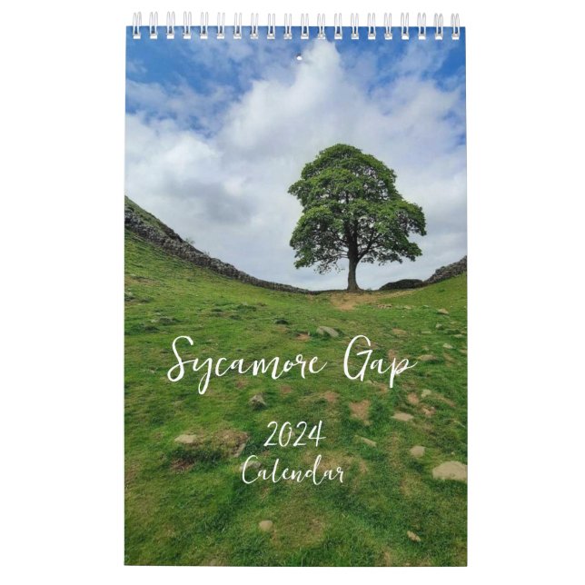 Calendario de Sycamore Gap 2024 (Reverso)