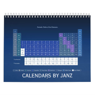 Calendario de tabla periódica de elementos por Jan