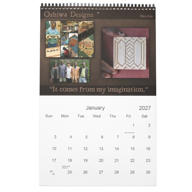 Calendario de TAFA 2013: Trabajadores de amor (Jan 2027)