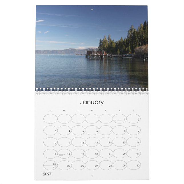 Calendario de Tahoe 2012 (Jan 2027)